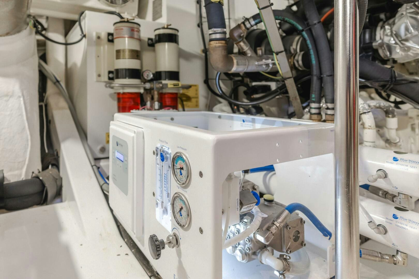 a machine with a large piece of equipment in it aboard TCHANTCHES Yacht for Sale