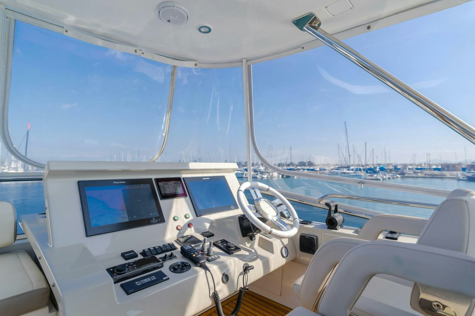 inside of a cockpit of a plane aboard TCHANTCHES Yacht for Sale