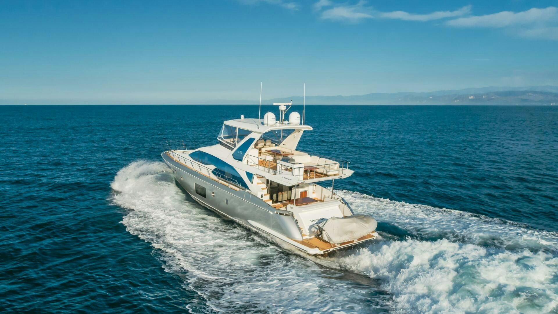 a ship on the water aboard TCHANTCHES Yacht for Sale