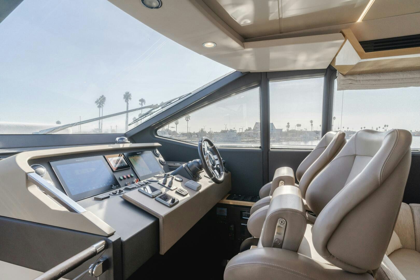 inside of a car aboard TCHANTCHES Yacht for Sale