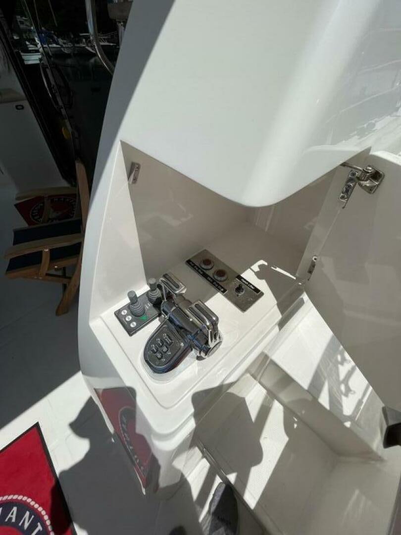 a white box with a silver object on it aboard SIG:PRN Yacht for Sale