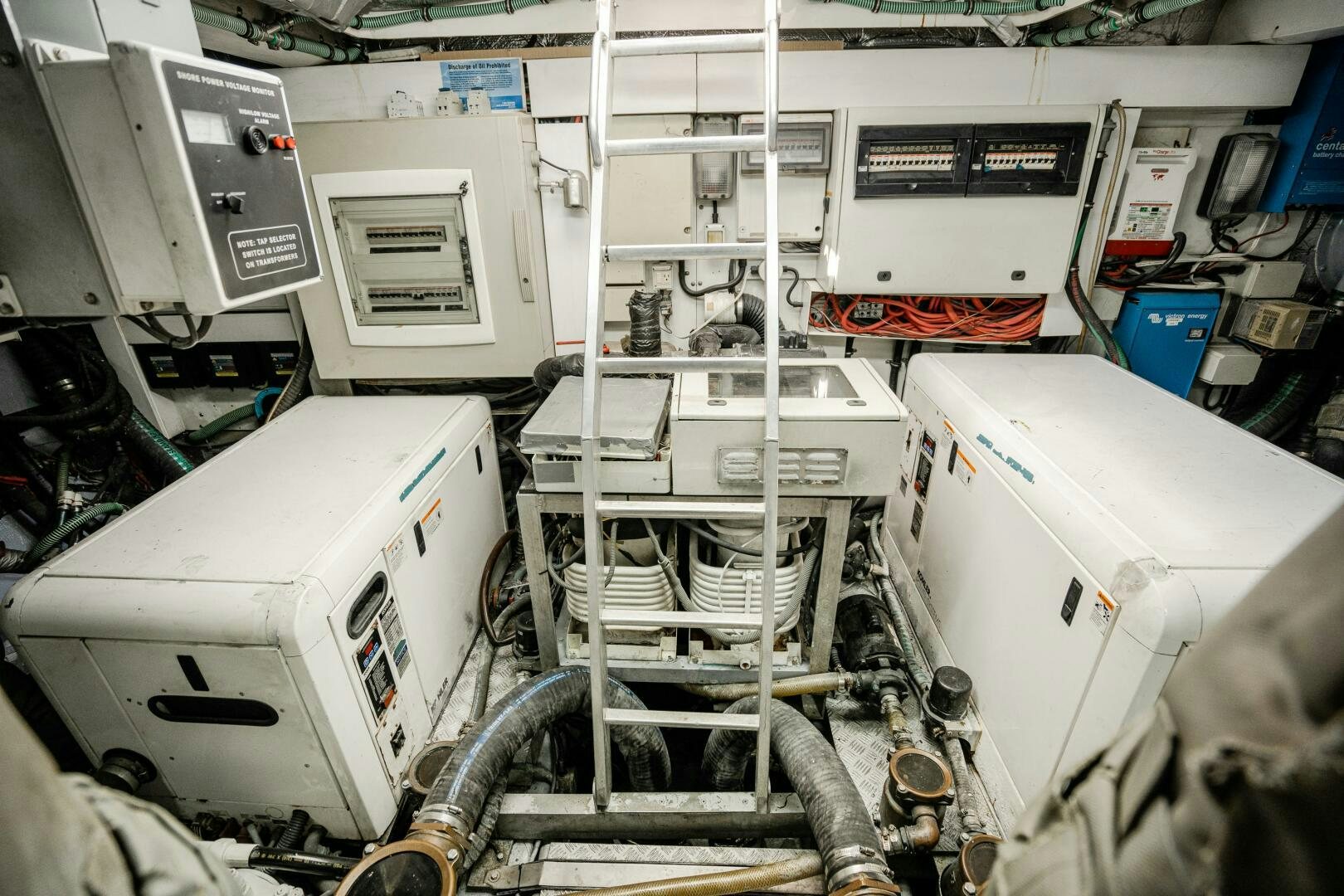 a large white machine with several machines aboard BAR&CO Yacht for Sale