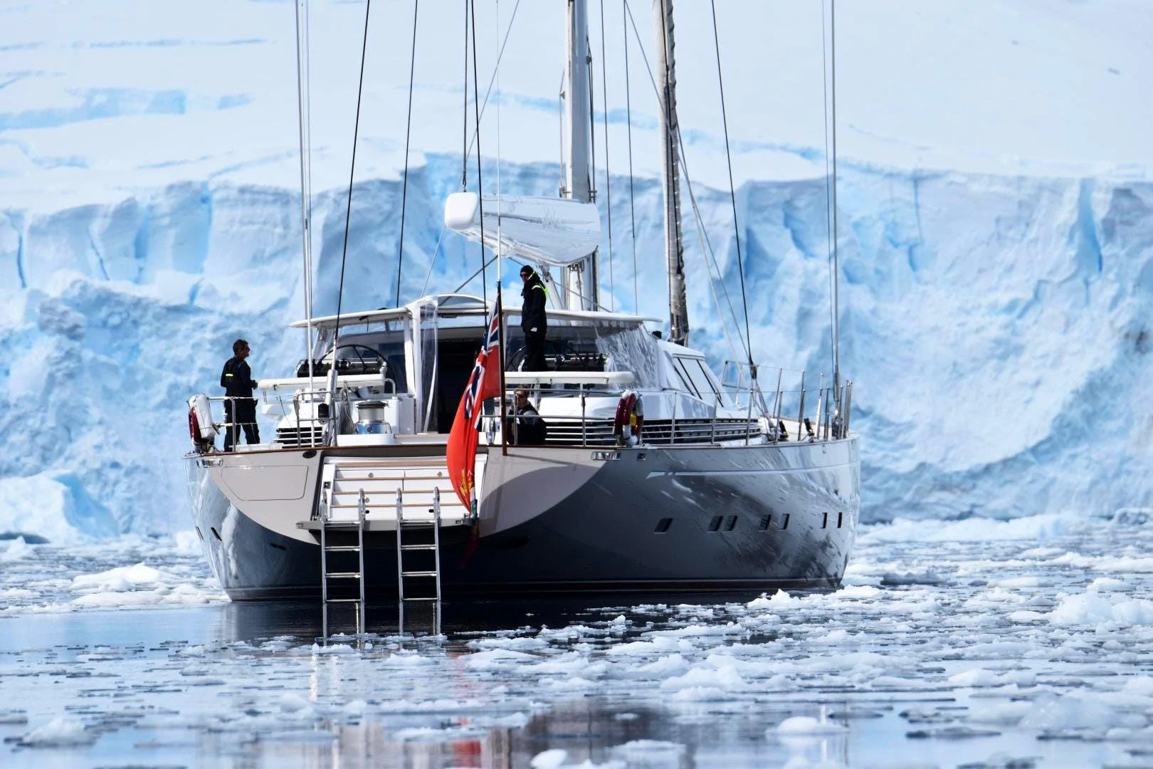 a boat in the water aboard DESTINATION Yacht for Sale
