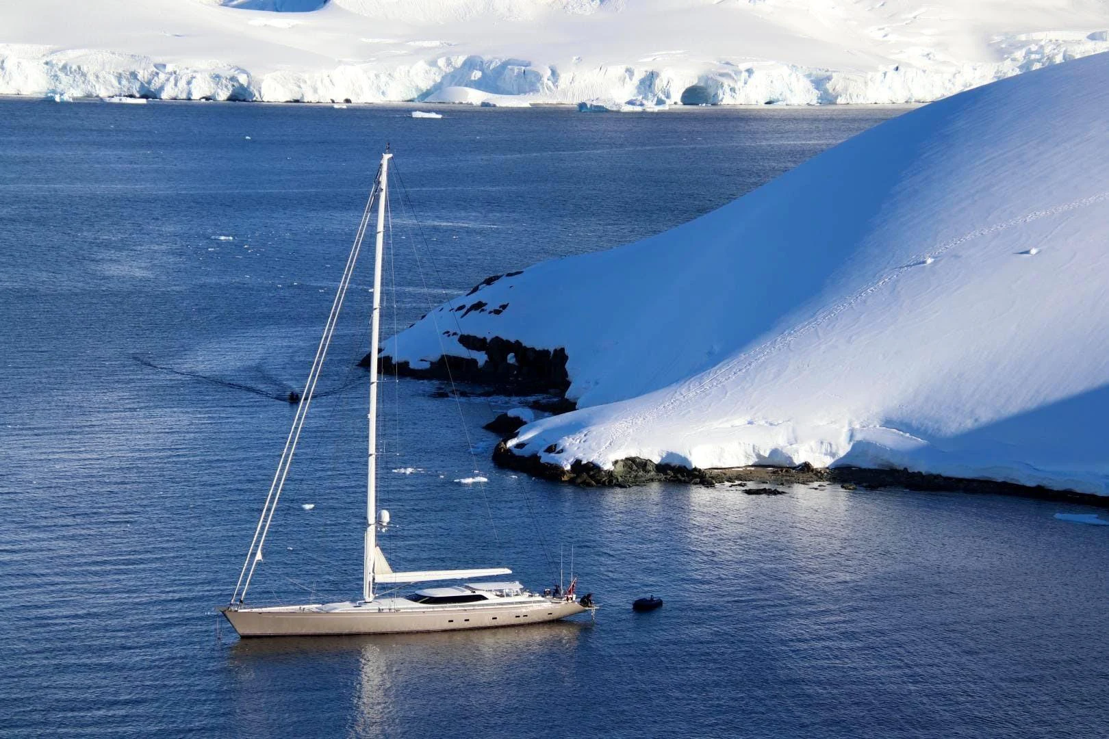 a boat on the water aboard DESTINATION Yacht for Sale