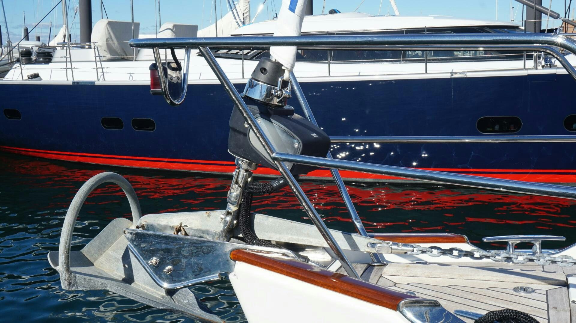 a boat parked in the water aboard DOLCE VITA Yacht for Sale