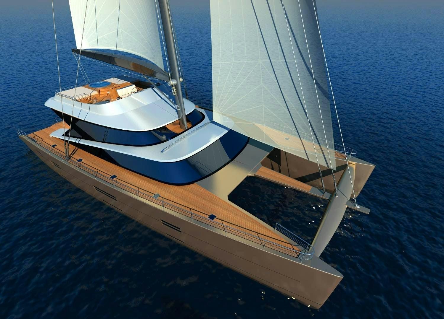 a boat on the water aboard BLUE COAST 88 Yacht for Sale