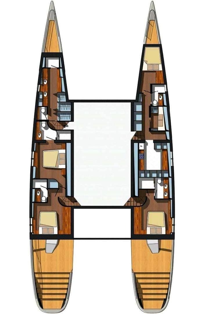 diagram, engineering drawing aboard BLUE COAST 88 Yacht for Sale