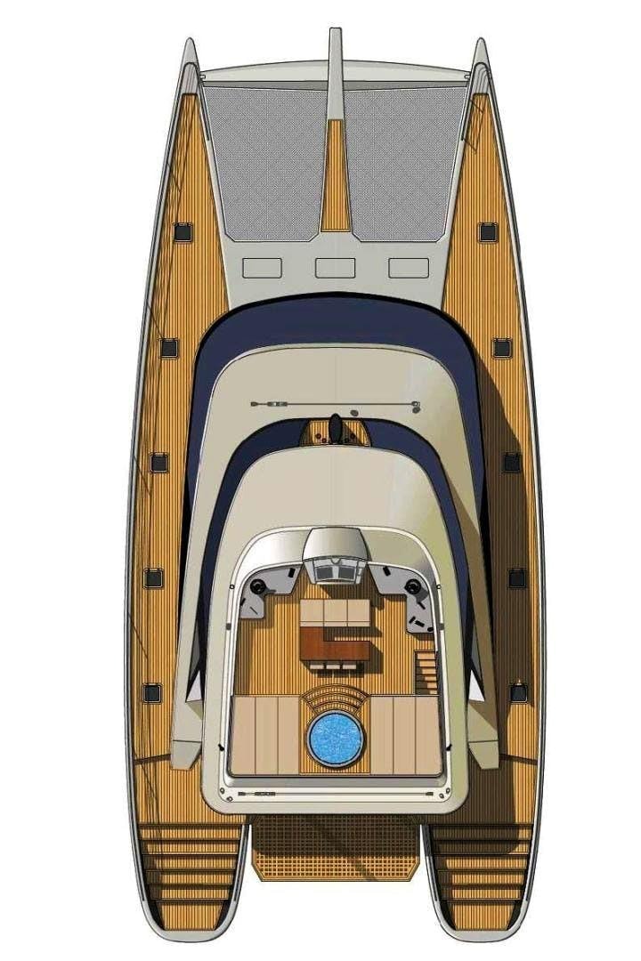 a model of a space ship aboard BLUE COAST 88 Yacht for Sale