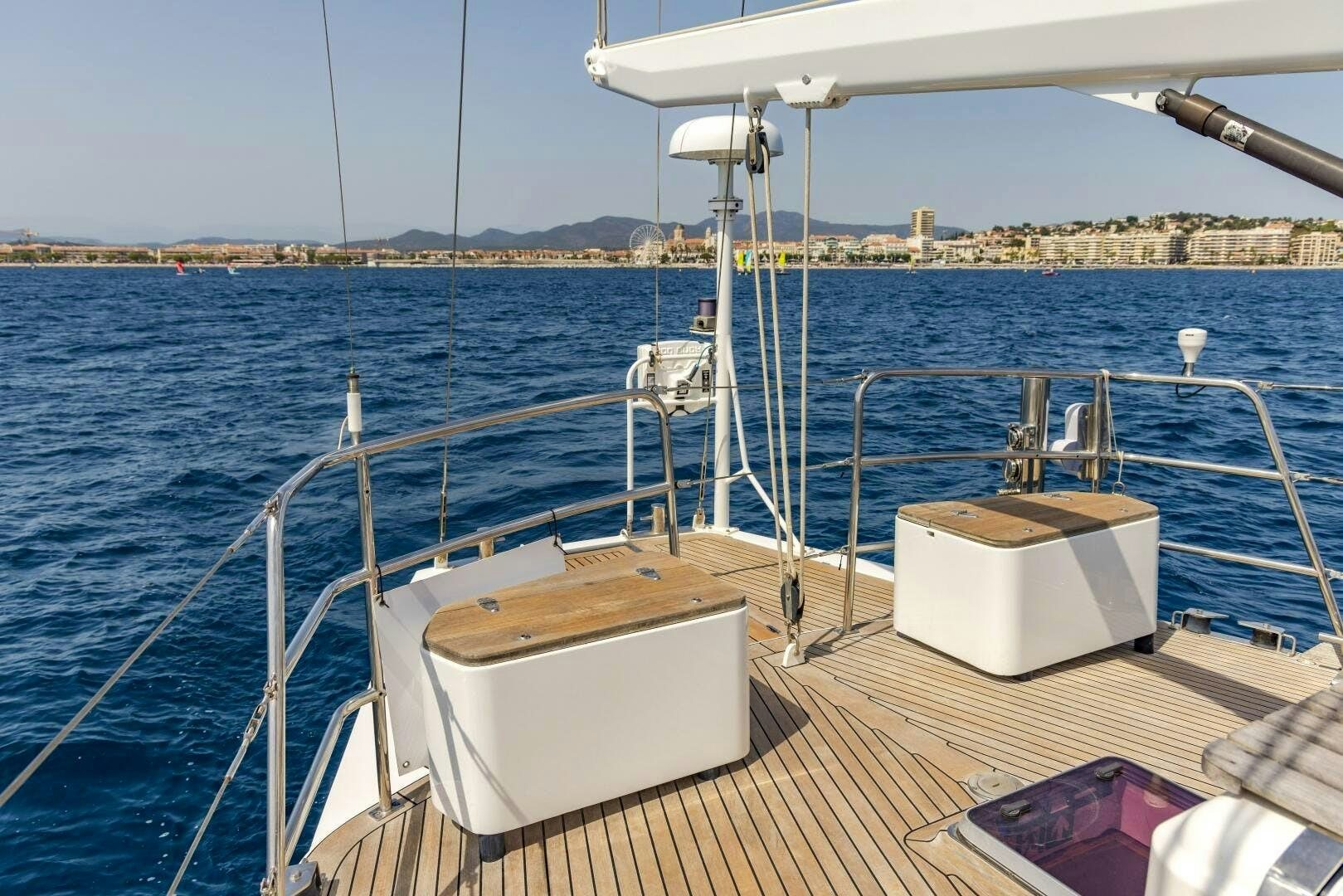 a boat on the water aboard ALTAIR Yacht for Sale