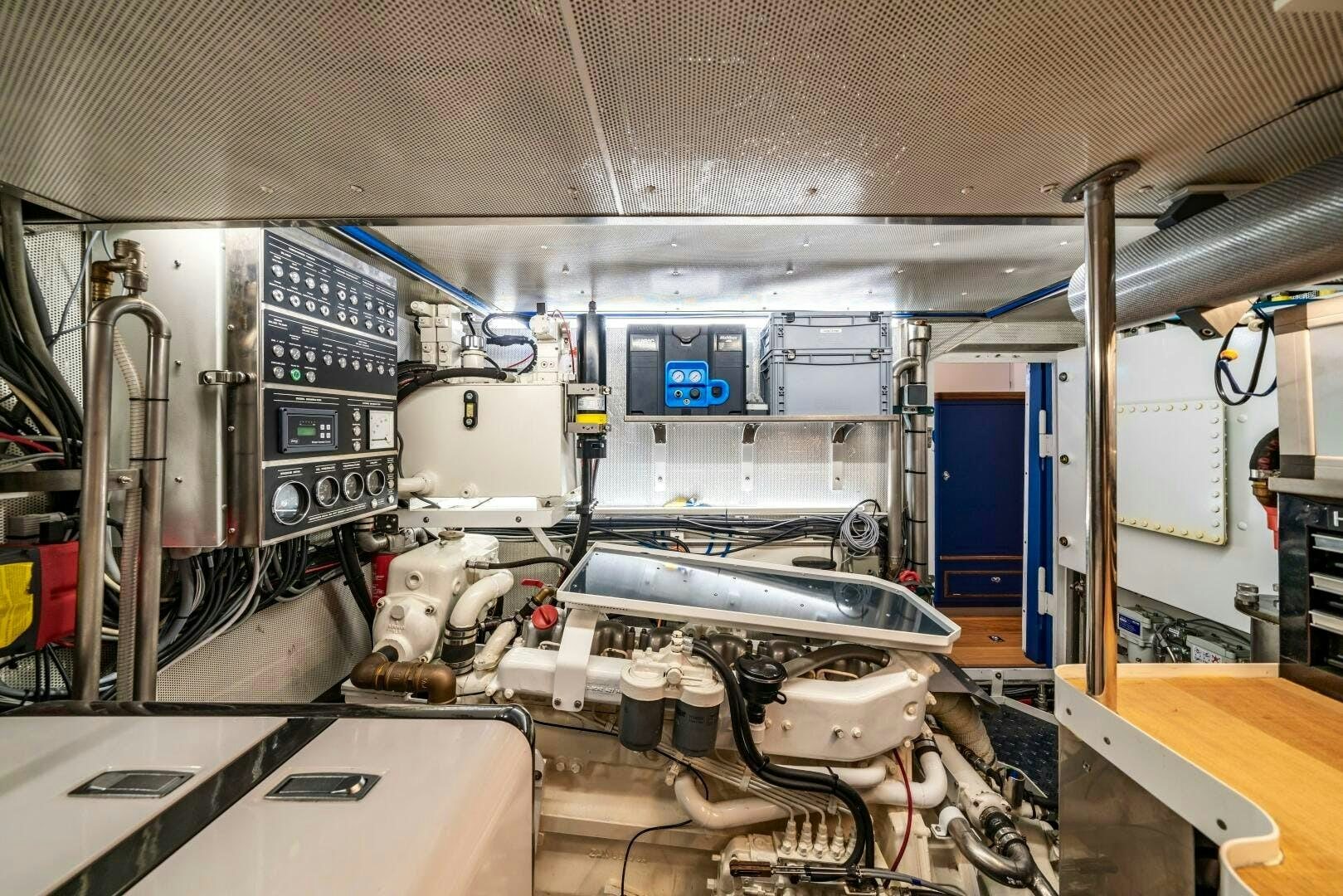 a room with machinery aboard ALTAIR Yacht for Sale