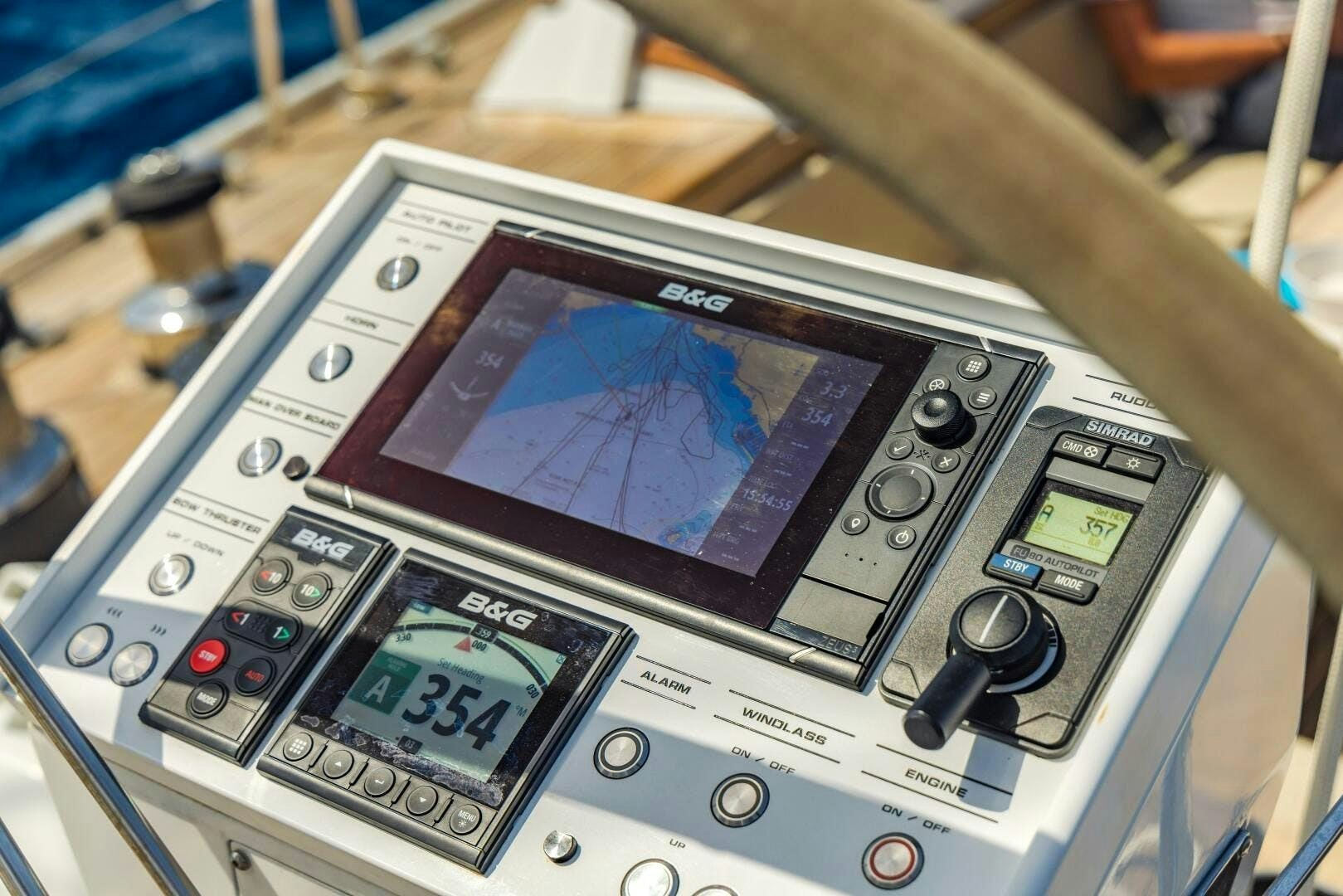 a handheld gaming device aboard ALTAIR Yacht for Sale