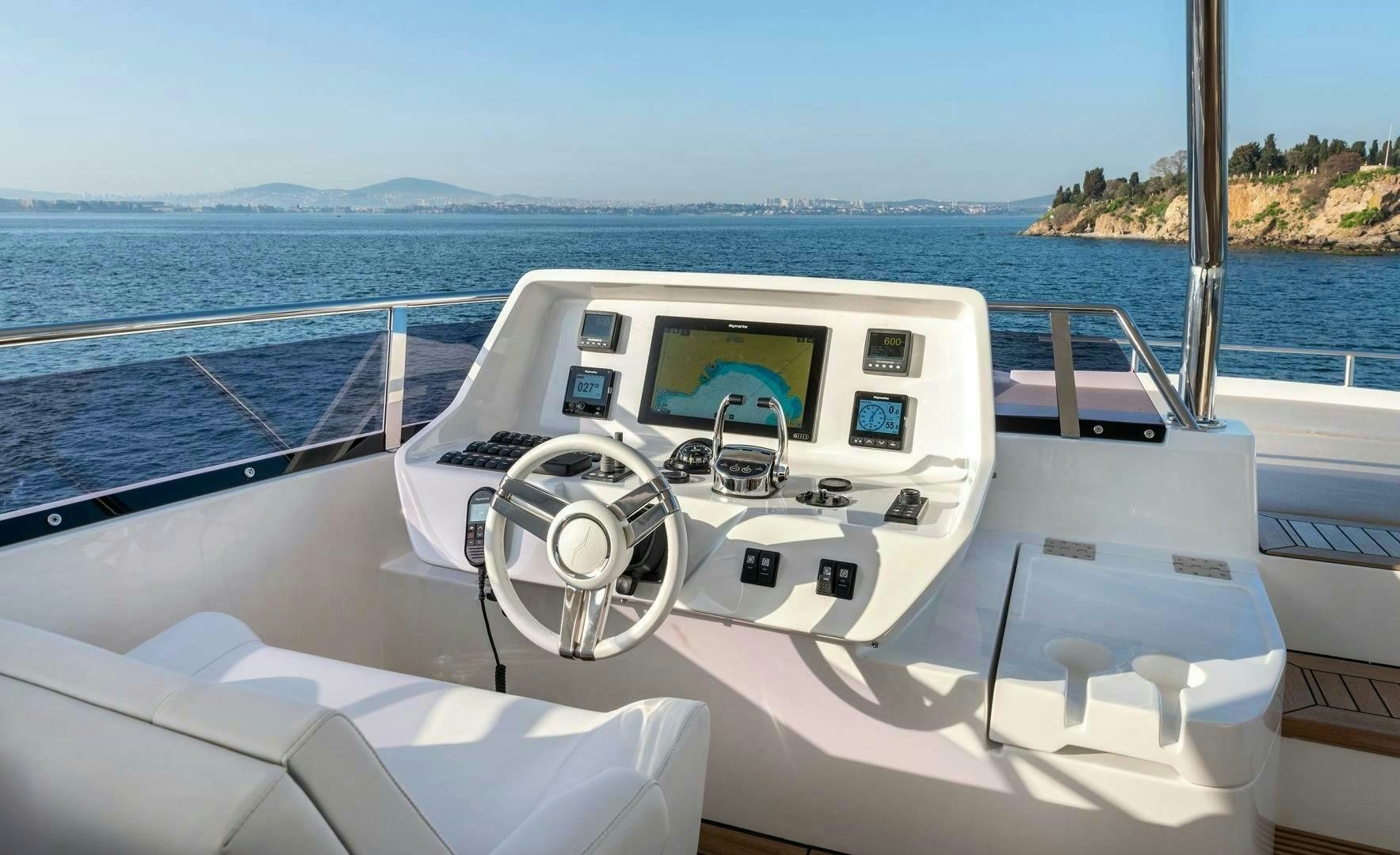a boat on the water aboard NUMARINE 22XP/07 Yacht for Sale