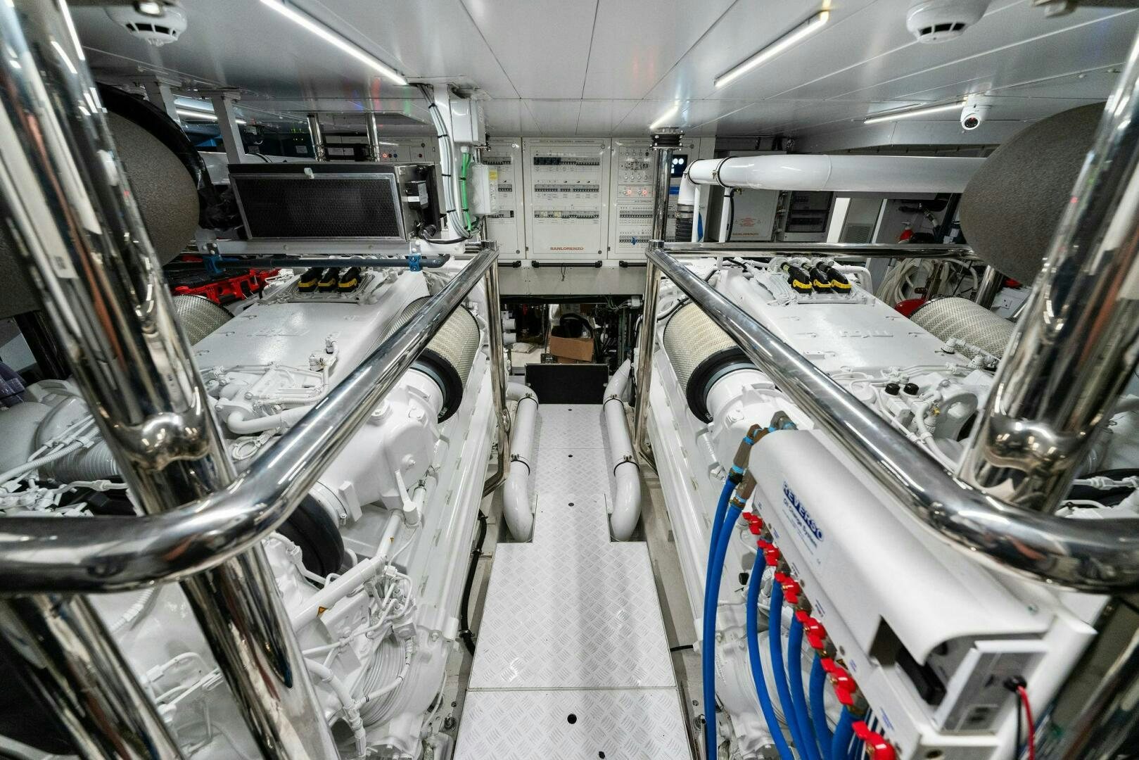 a large room with several machines aboard GATSBY Yacht for Sale