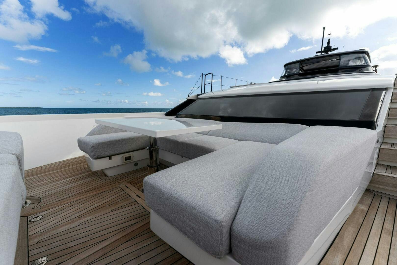 a boat on a dock aboard GATSBY Yacht for Sale