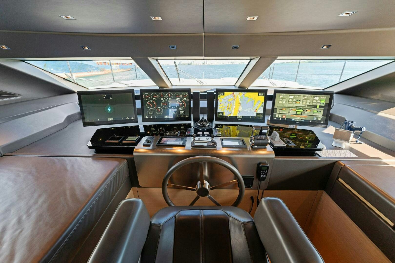 inside of an airplane aboard GATSBY Yacht for Sale