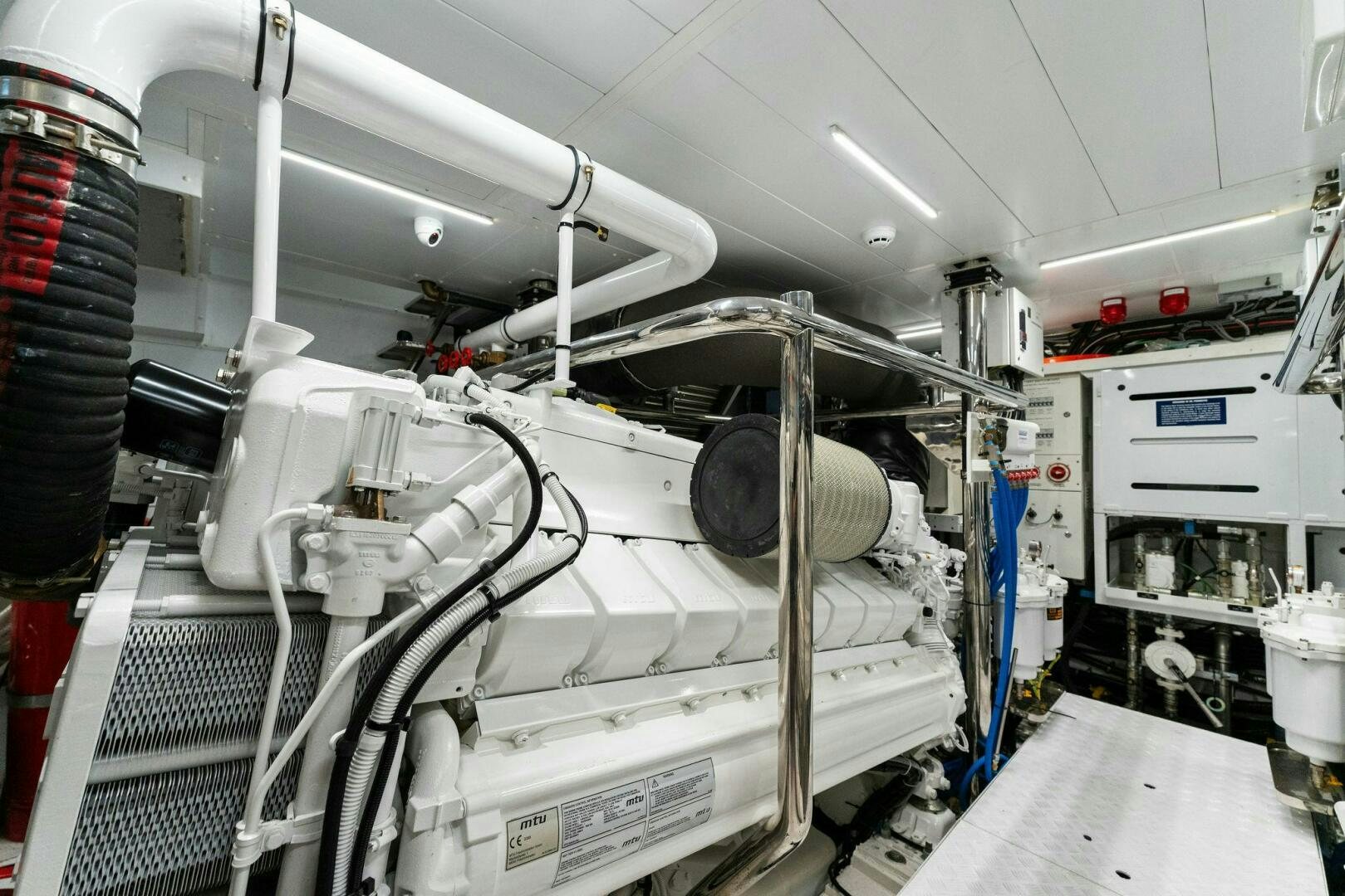 a large white machine aboard GATSBY Yacht for Sale