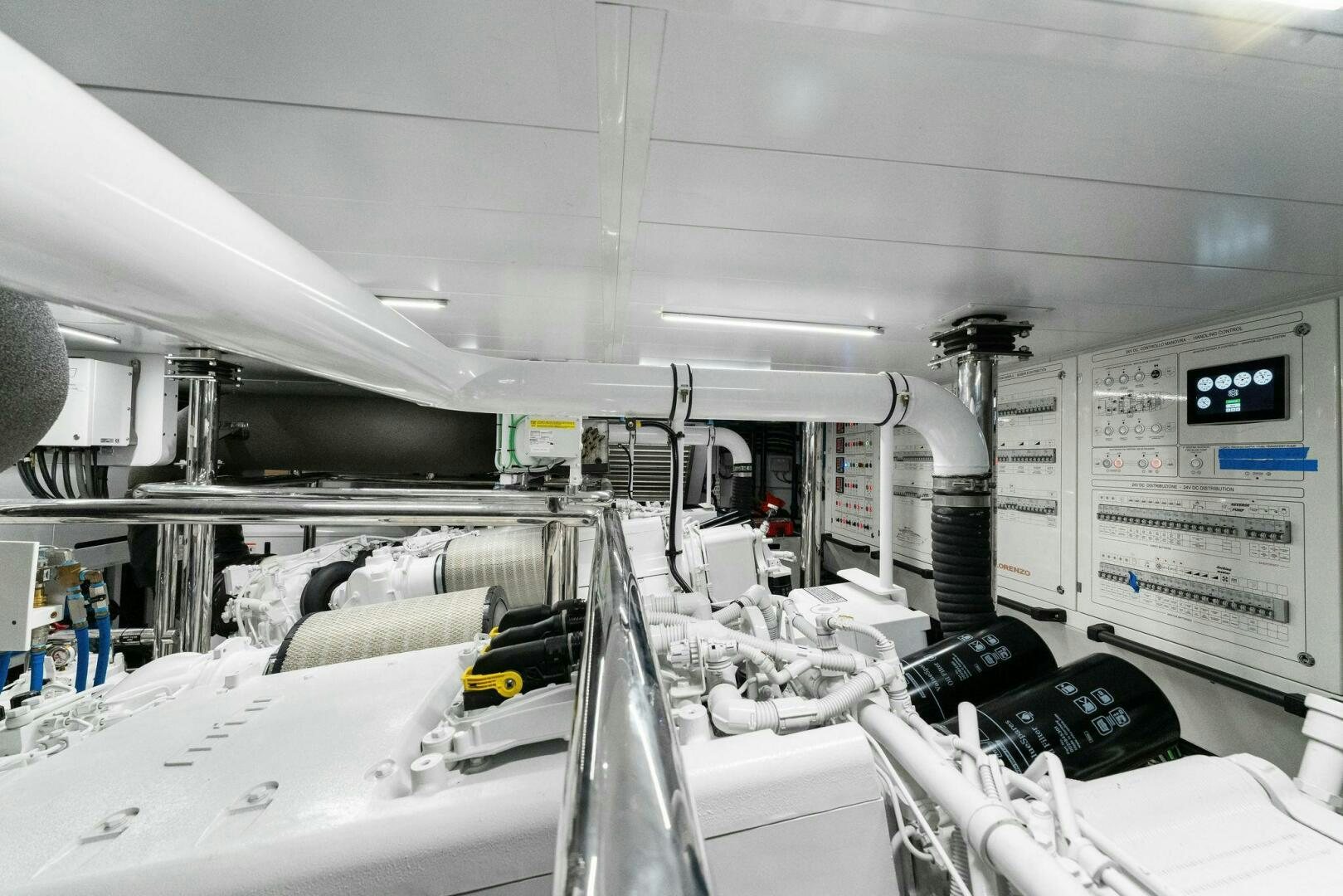 a room with machines and equipment aboard GATSBY Yacht for Sale