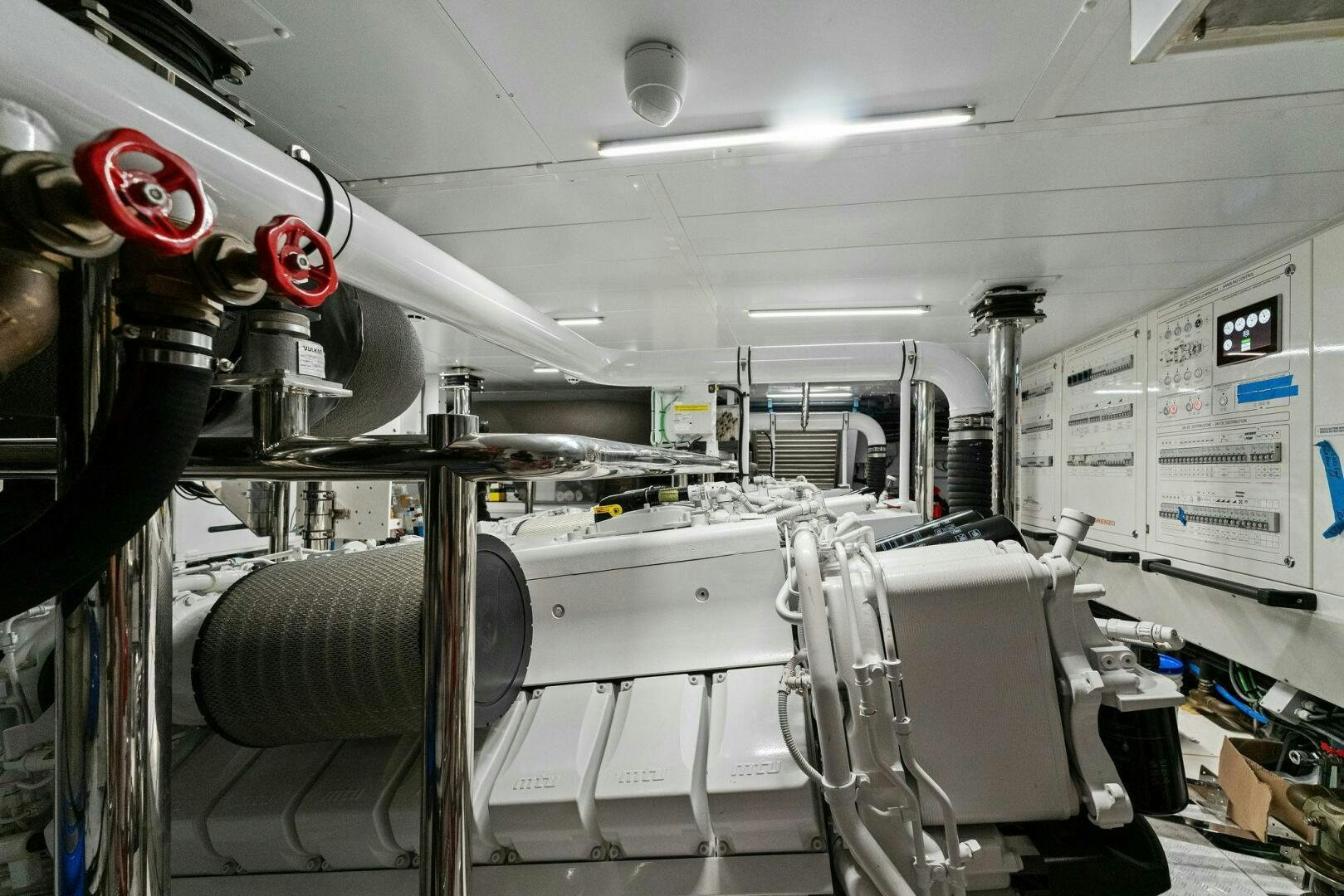 a room with machines and equipment aboard GATSBY Yacht for Sale