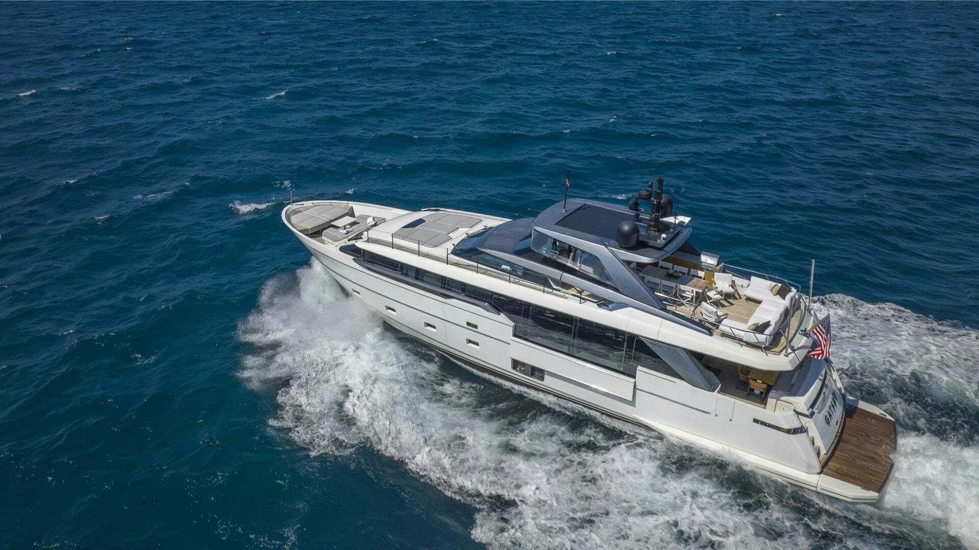 a boat on the water aboard GATSBY Yacht for Sale