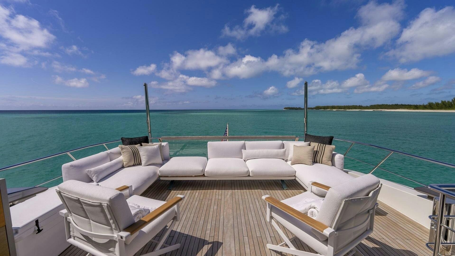 a boat on the water aboard GATSBY Yacht for Sale