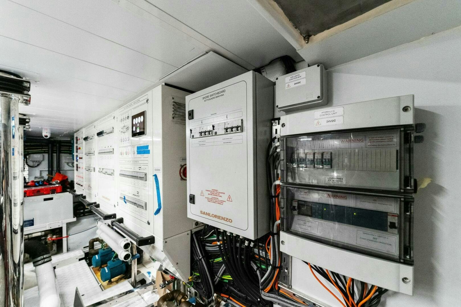 a room with machinery and equipment aboard GATSBY Yacht for Sale