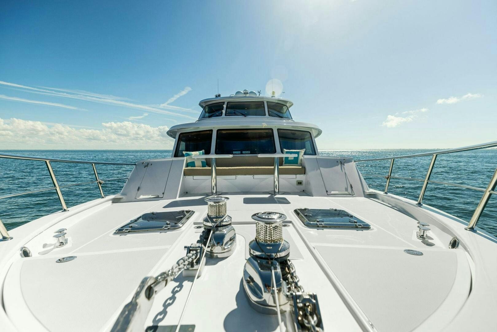 a boat on the water aboard SUNZSET Yacht for Sale