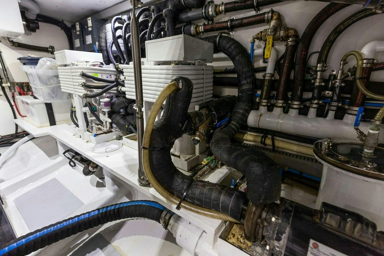 a machine with wires aboard SUNZSET Yacht for Sale