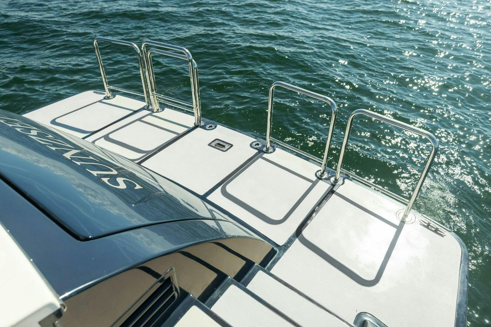 a boat on the water aboard SUNZSET Yacht for Sale