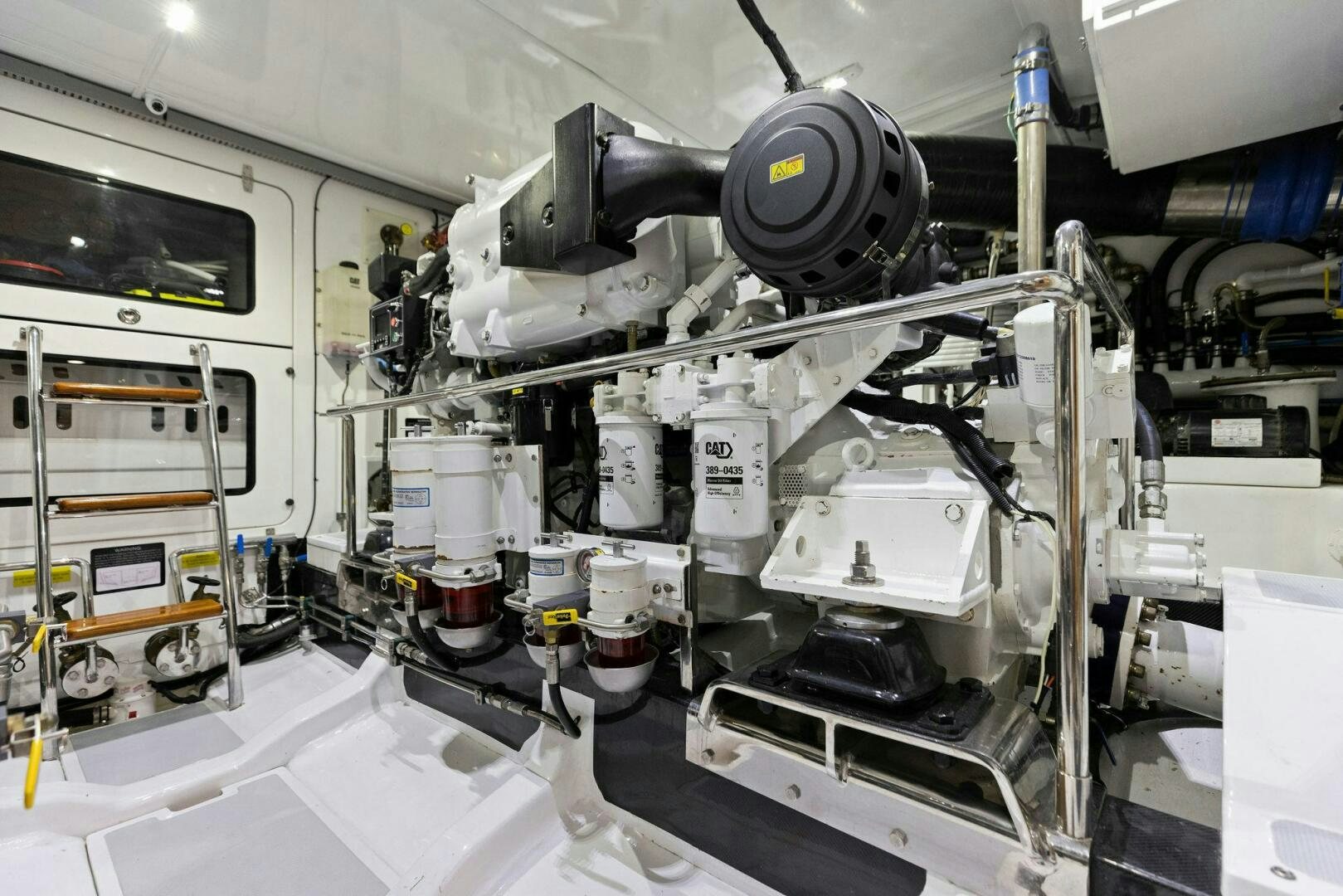 a large machine with many tubes aboard SUNZSET Yacht for Sale