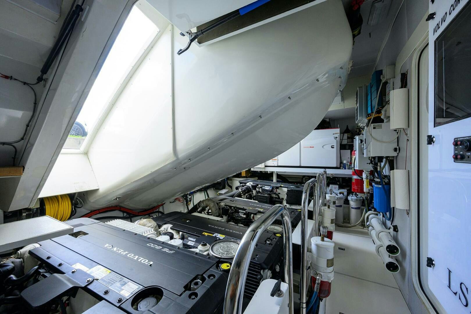 a close-up of a machine aboard VIXEN Yacht for Sale