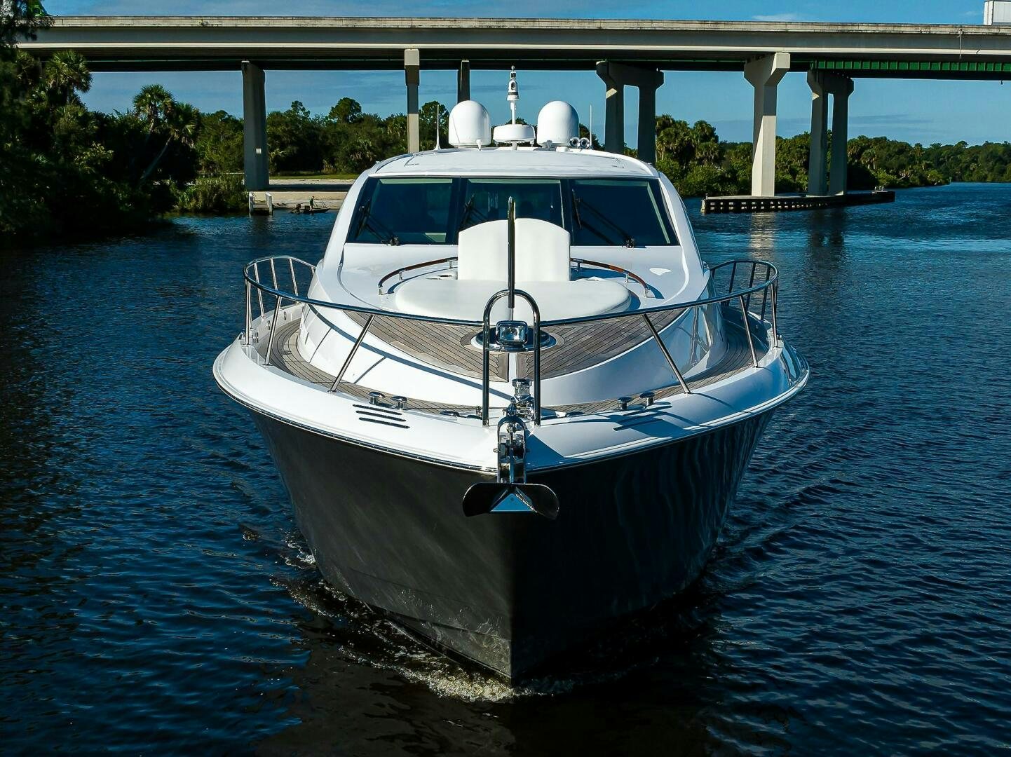 a boat in the water aboard VIXEN Yacht for Sale