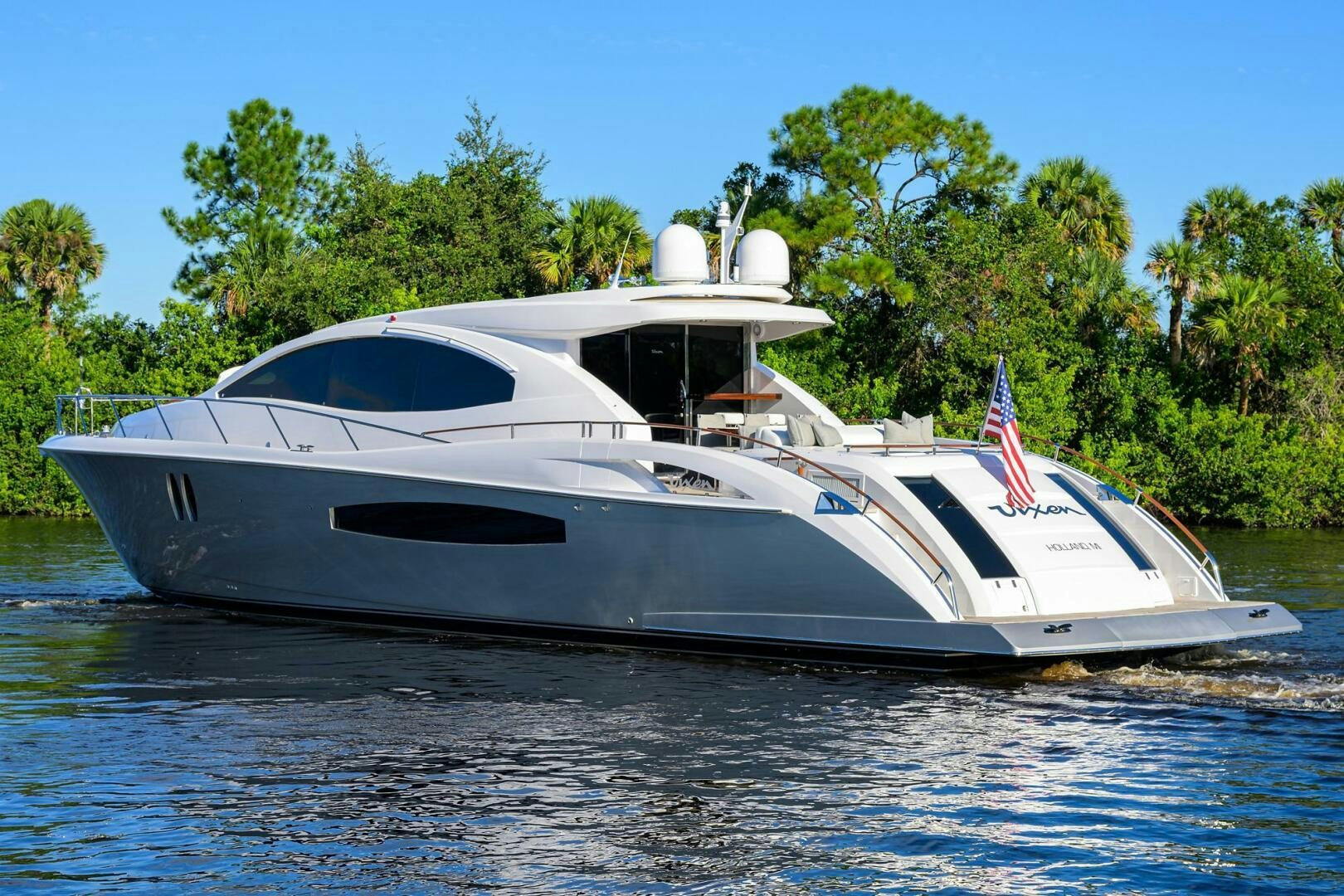 a boat on the water aboard VIXEN Yacht for Sale