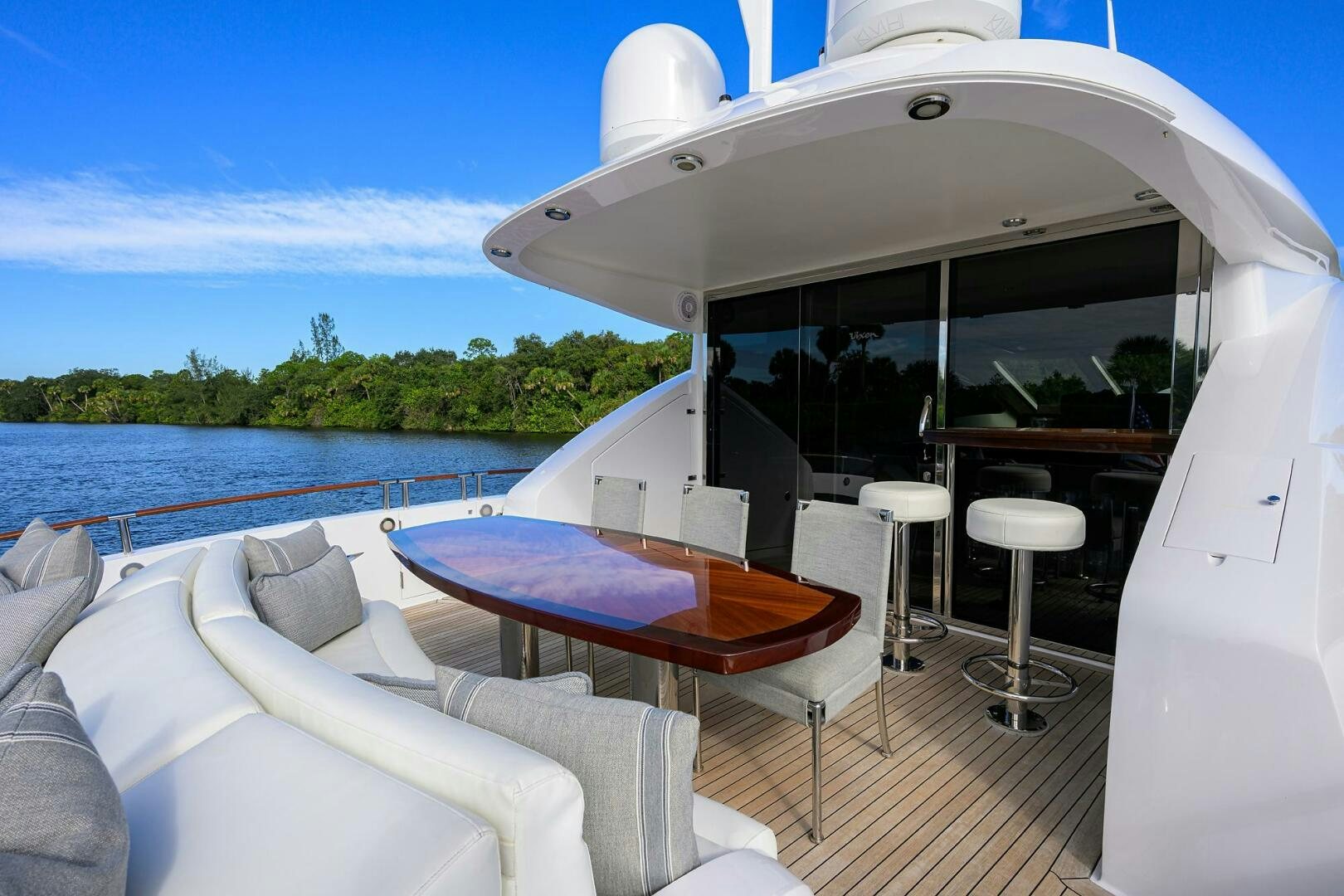 a boat on the water aboard VIXEN Yacht for Sale