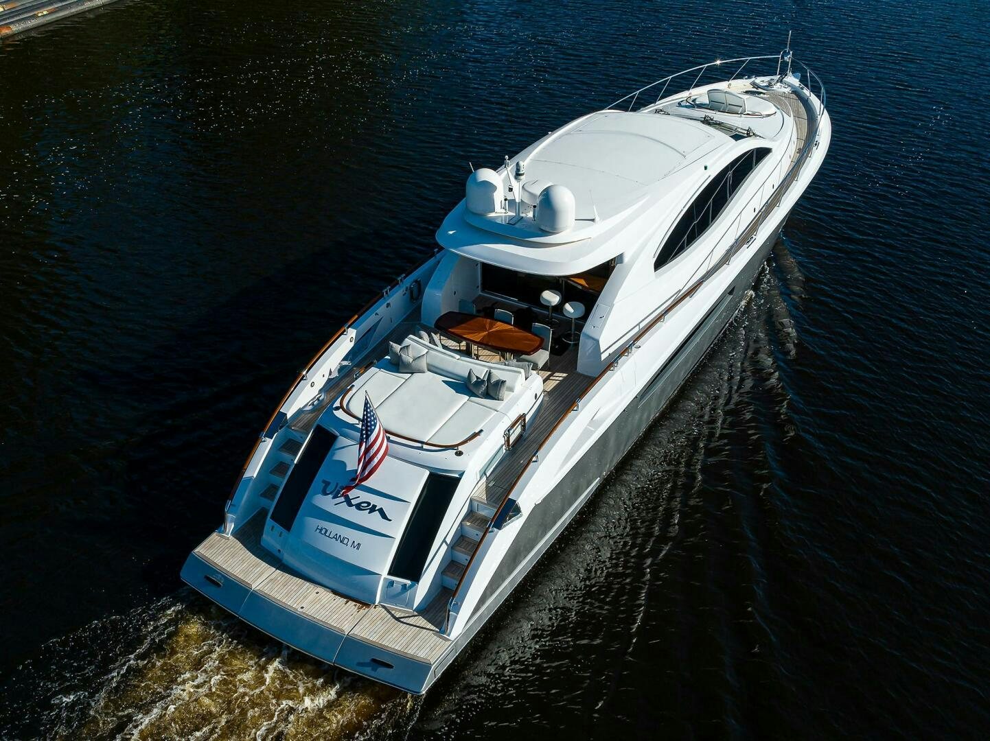 a boat on the water aboard VIXEN Yacht for Sale
