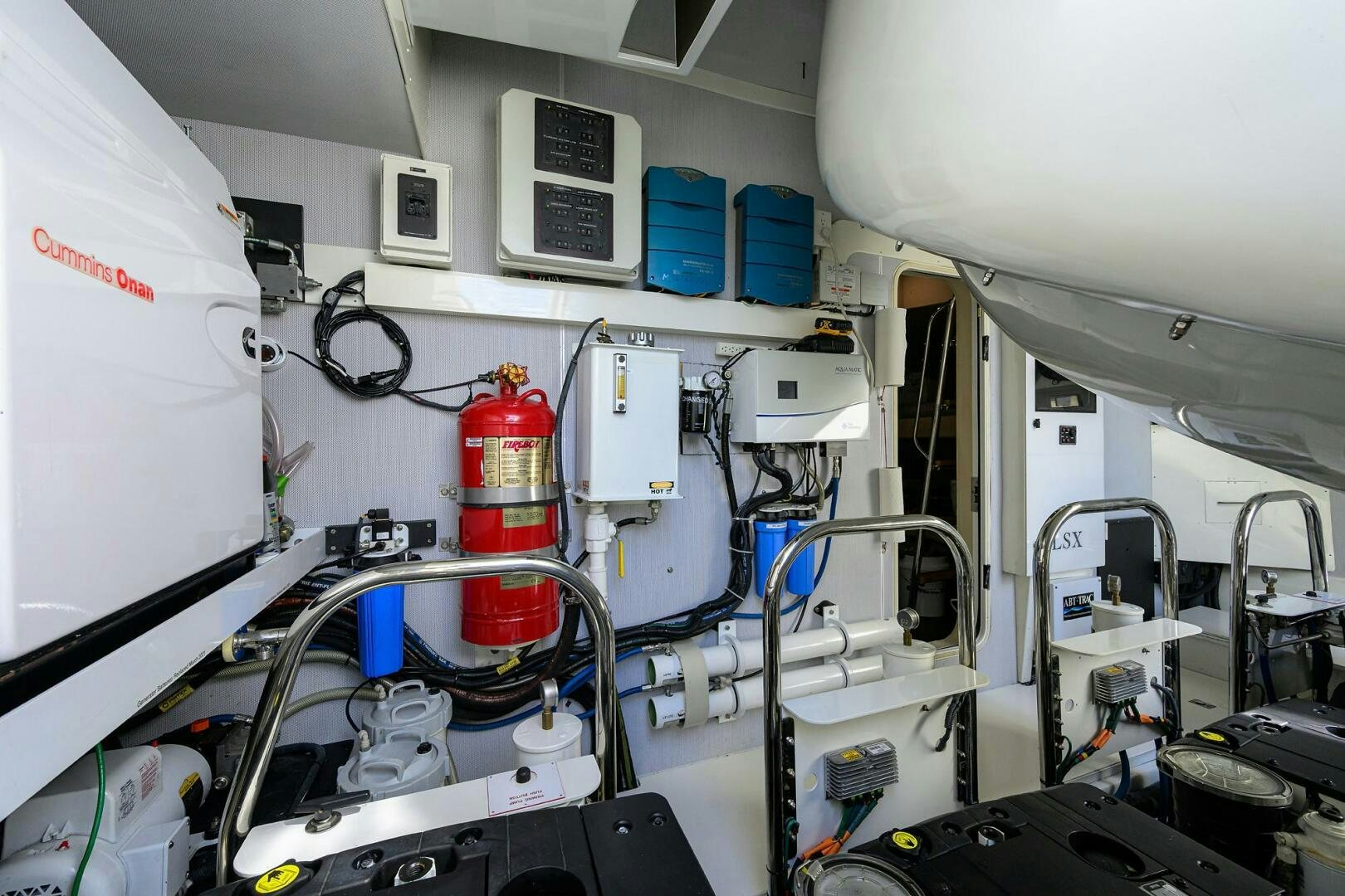 close-up of a machine aboard VIXEN Yacht for Sale