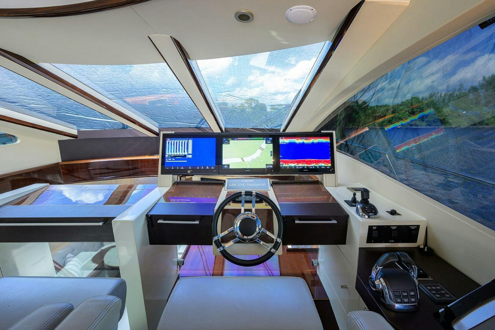 inside of a plane aboard VIXEN Yacht for Sale