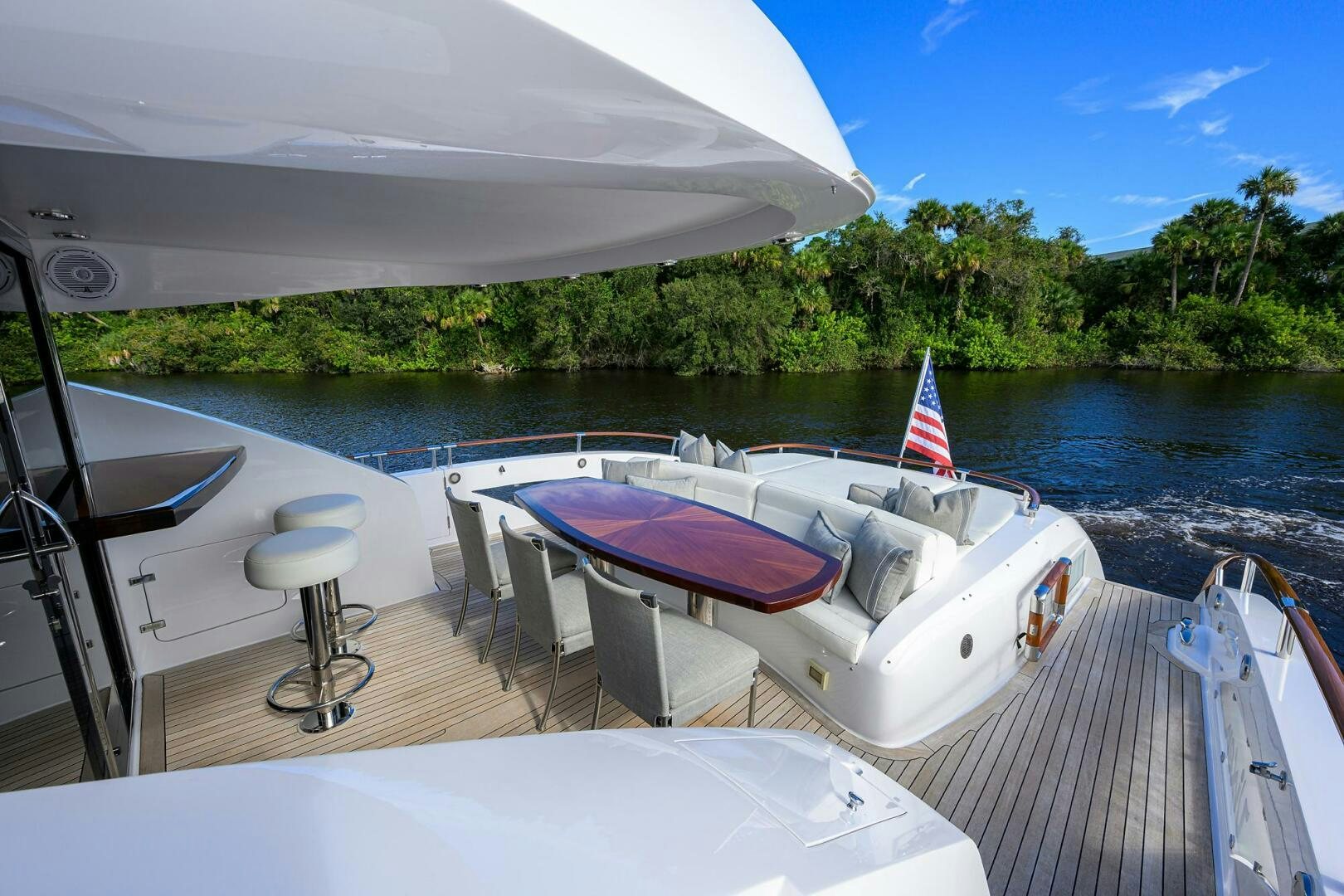 a boat on the water aboard VIXEN Yacht for Sale