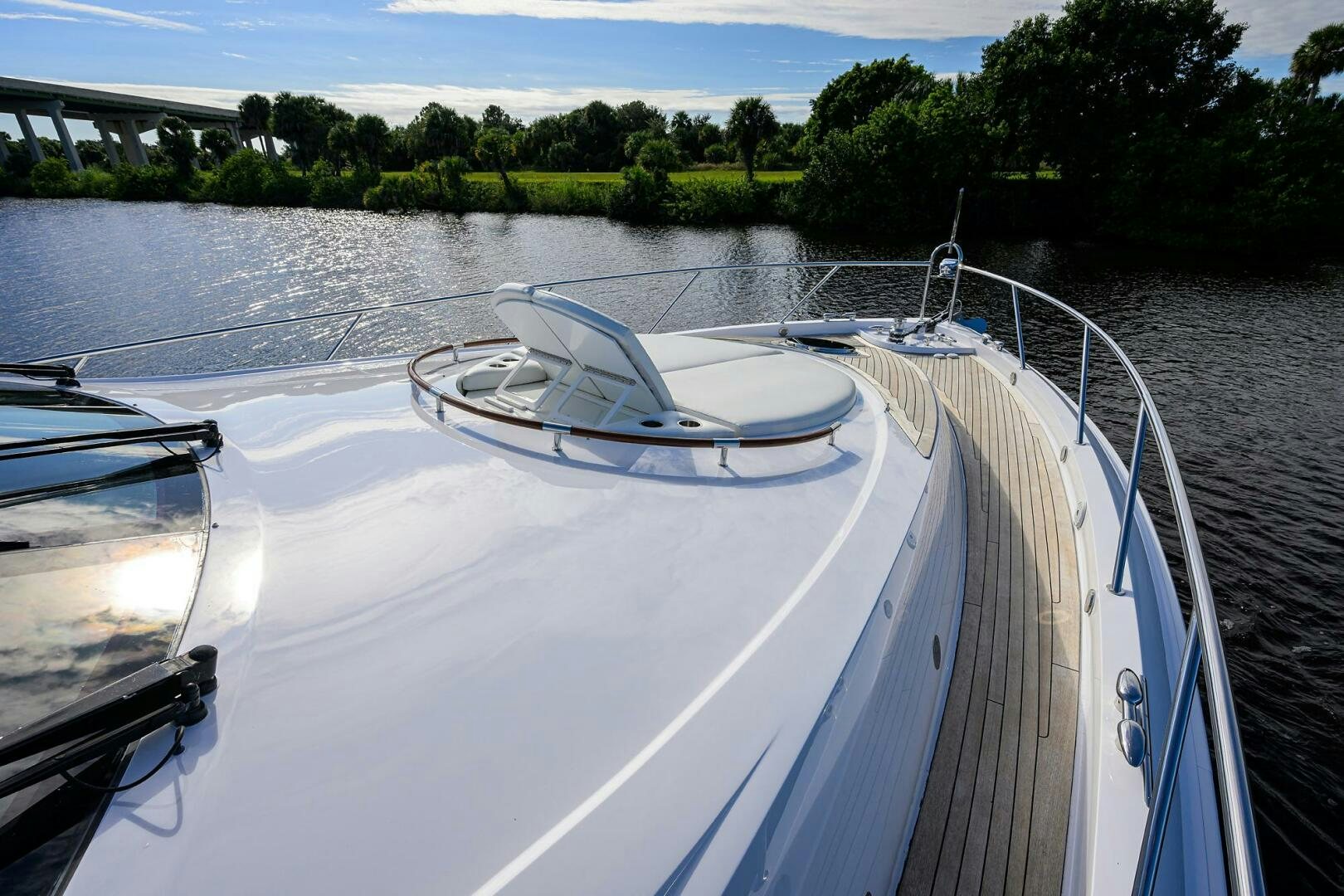 a boat on a river aboard VIXEN Yacht for Sale