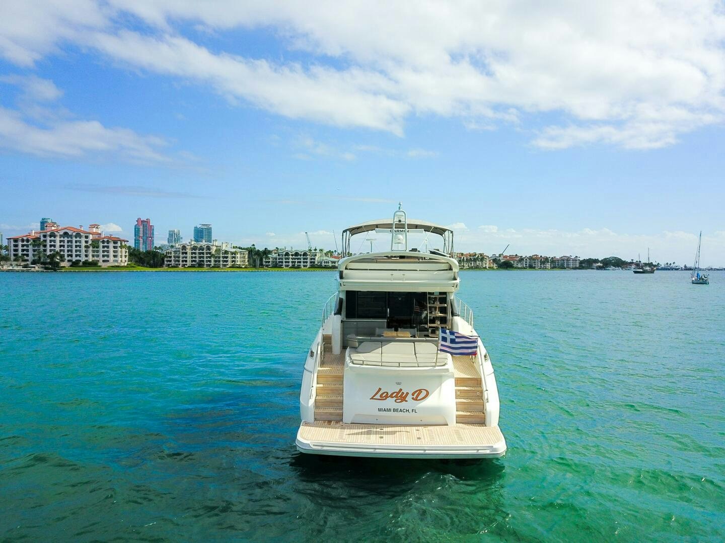 a boat in the water aboard LADY D Yacht for Sale
