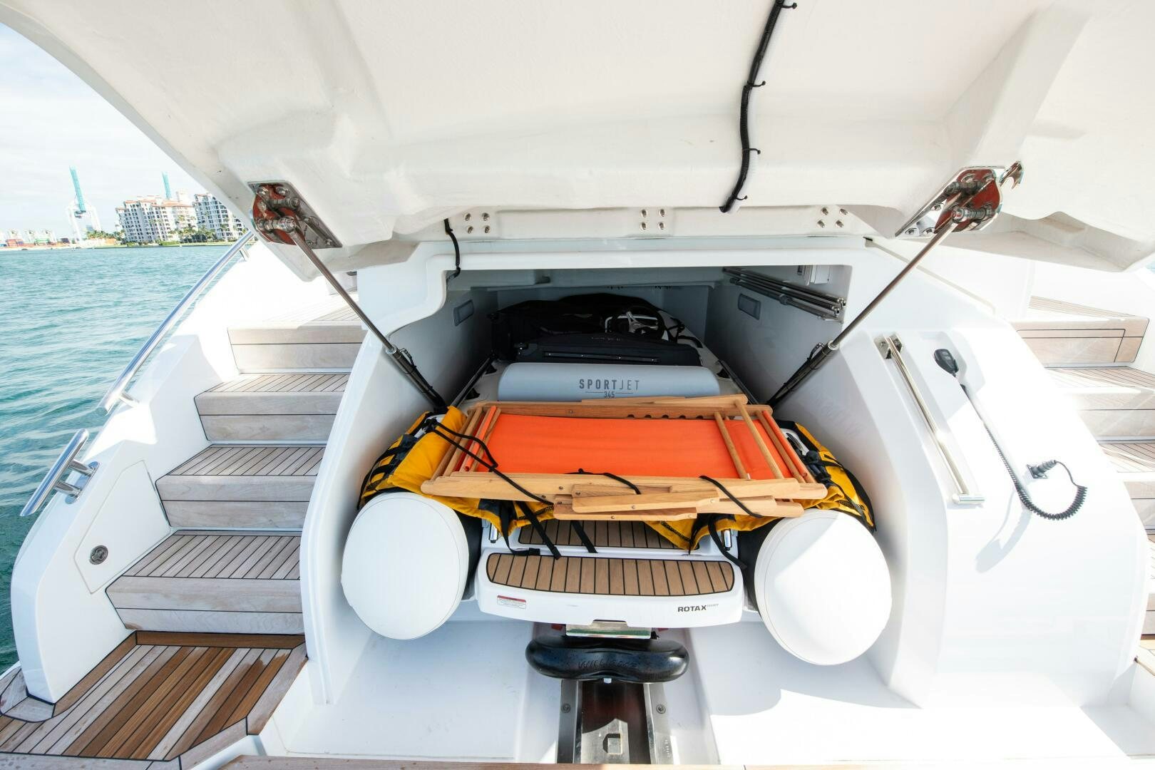 the inside of a boat aboard LADY D Yacht for Sale