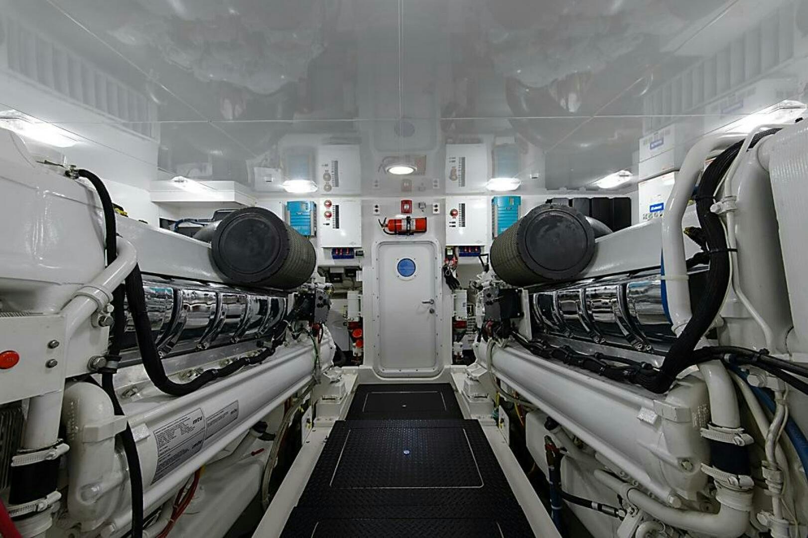 a room with machines aboard ASASKA Yacht for Sale
