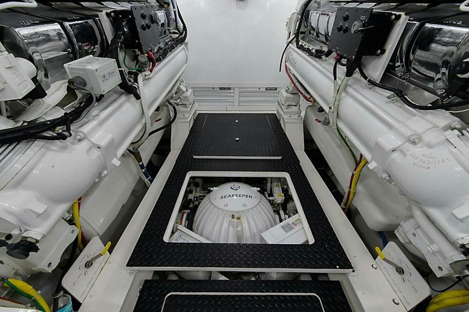 a close-up of a machine aboard ASASKA Yacht for Sale