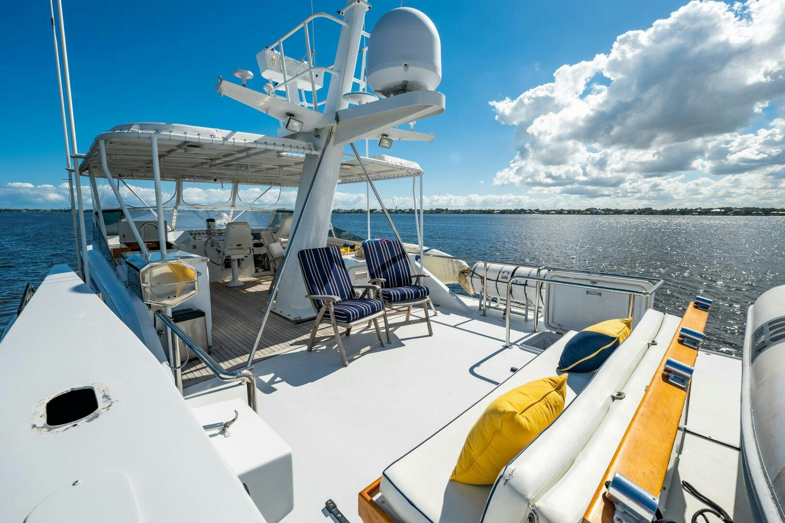 a boat on the water aboard TRILOGY Yacht for Sale