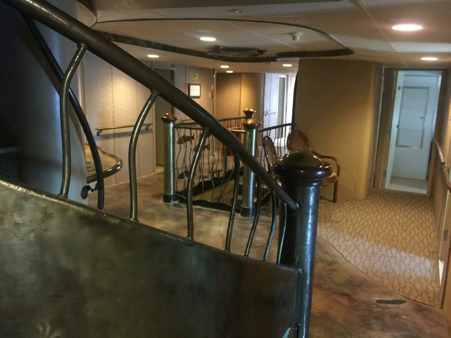 a staircase in a house aboard SALTY Yacht for Sale