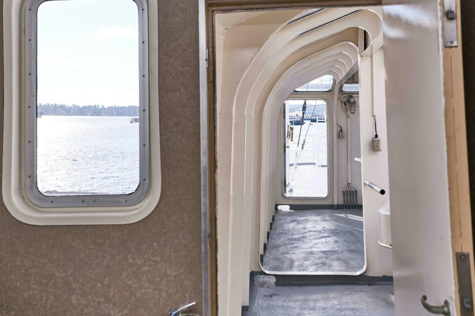 a door leading to a balcony aboard SALTY Yacht for Sale