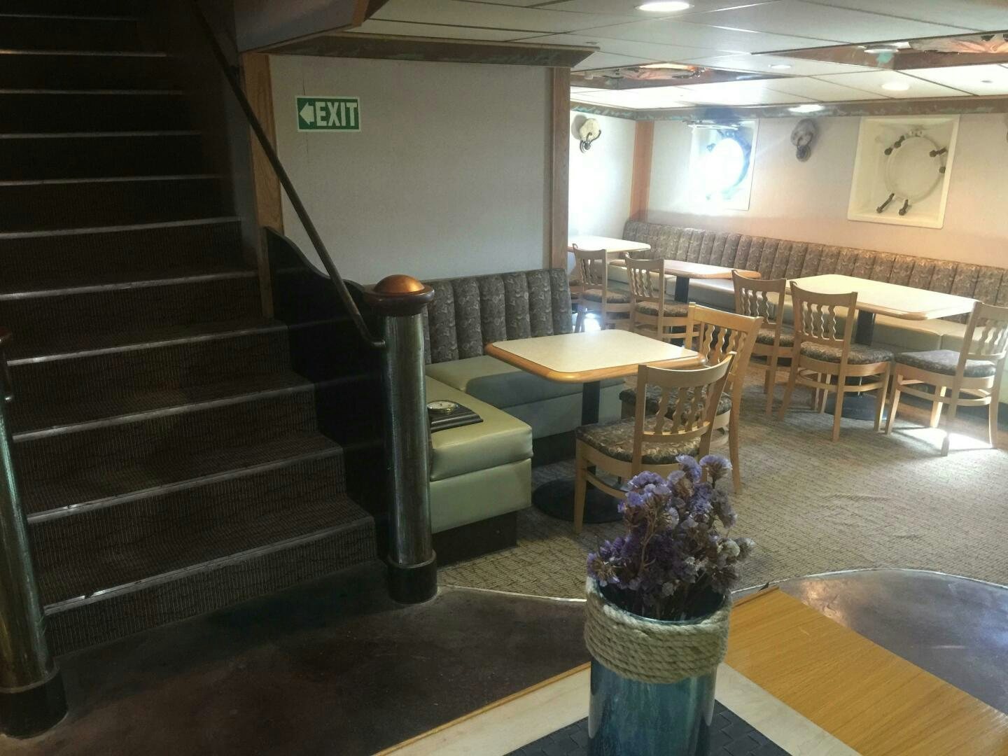 a staircase in a building aboard SALTY Yacht for Sale