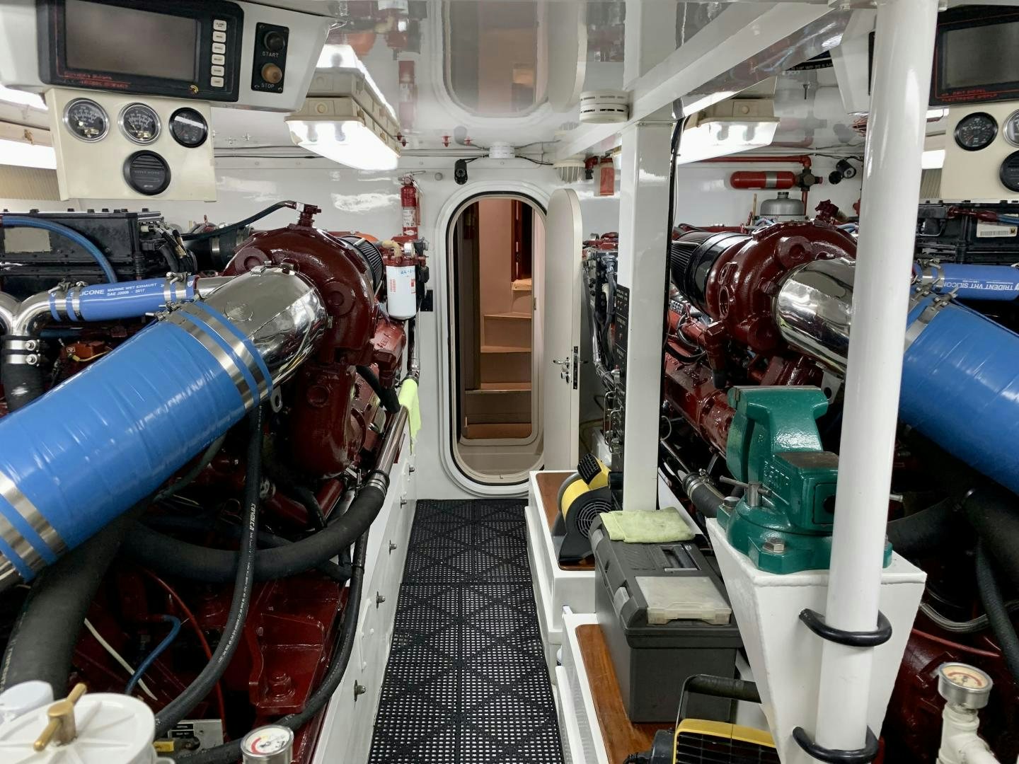 inside of a vehicle aboard OBSESSION Yacht for Sale
