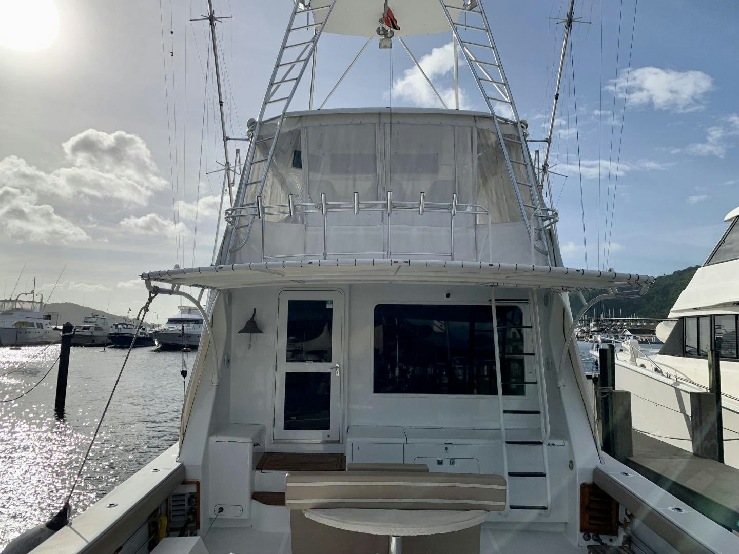 a ship in the snow aboard OBSESSION Yacht for Sale
