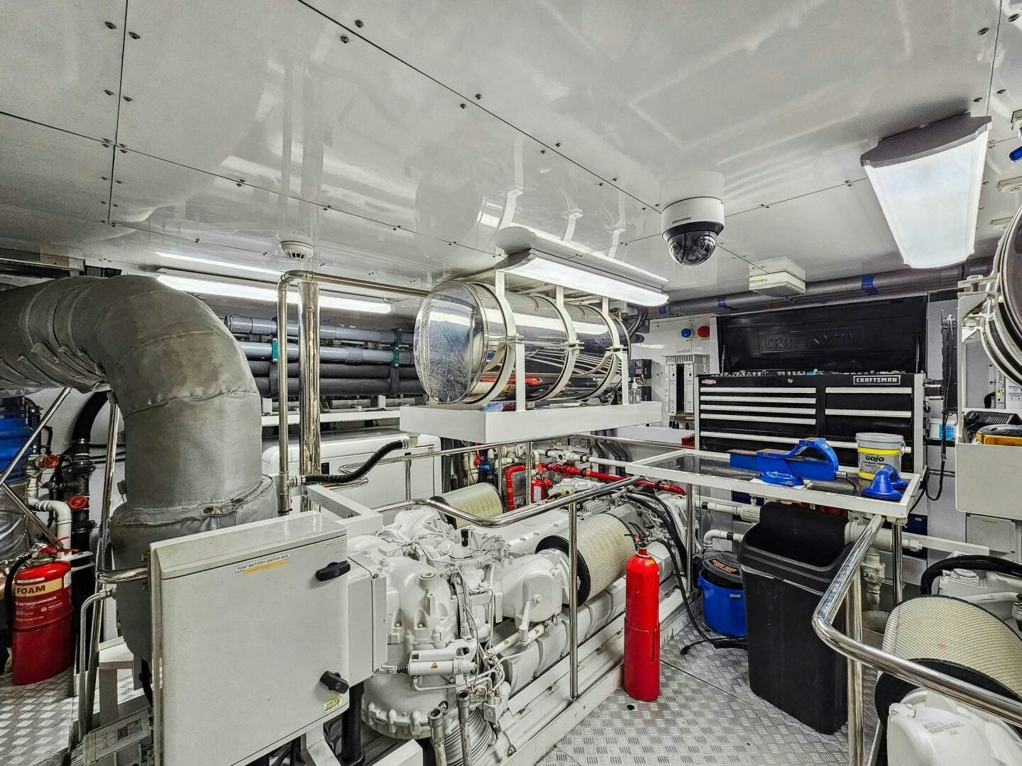 a large factory with machinery aboard SEAHORSE Yacht for Sale