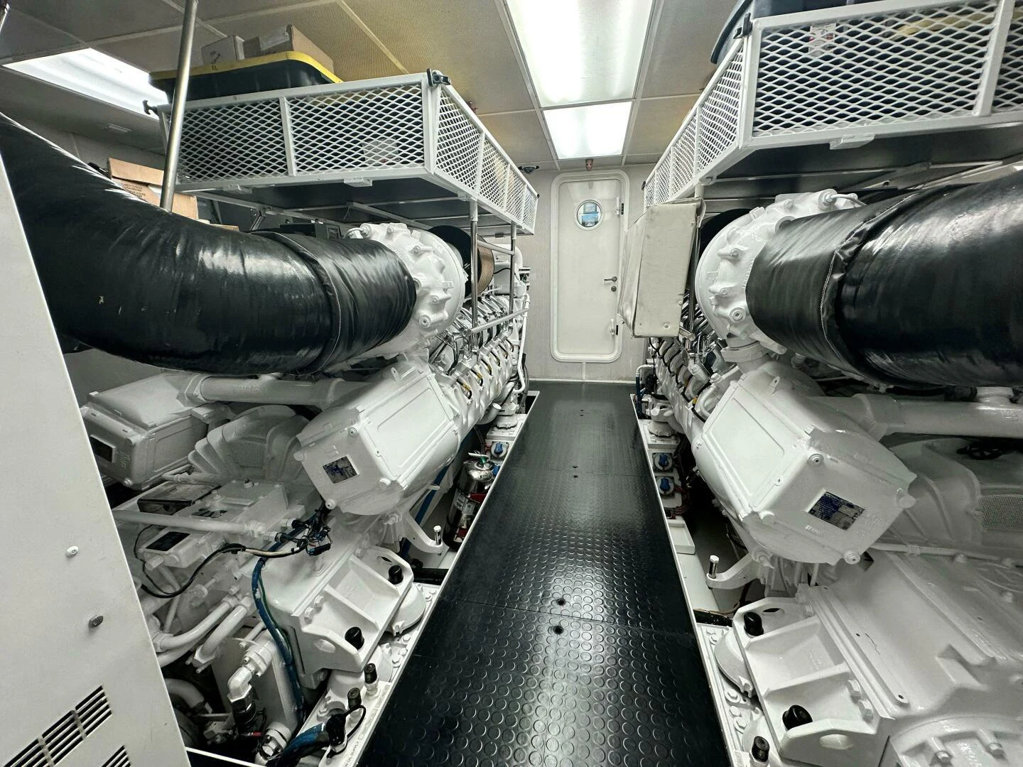 a large room with machinery aboard ALL INN Yacht for Sale